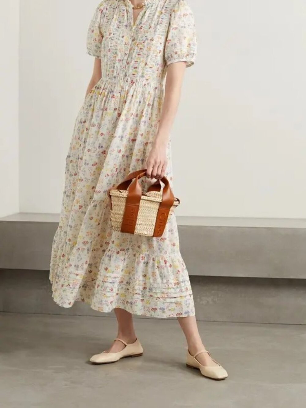 DOEN HATHAWAY DRESS -- SPRING BOUQUET FLORAL -- XL